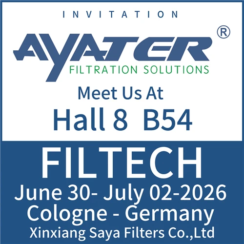 Xinxiang Saya Filters To Exhibit Water Treatment Series At FILTECH 2026 – Hall 8, Stand B54
